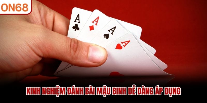 Kinh nghiệm đánh bài mậu binh dễ dàng áp dụng